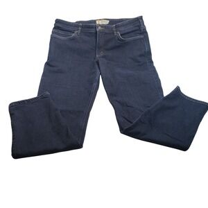 Carhartt Rugged Flex Lined Straight Leg Jeans Womens 16 Tall Dark Blue 103917